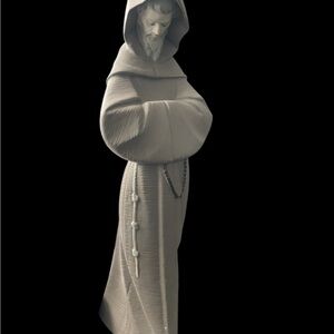Lladro  Franciscan Monk Figurine 13.5” Gres Matte 2060
